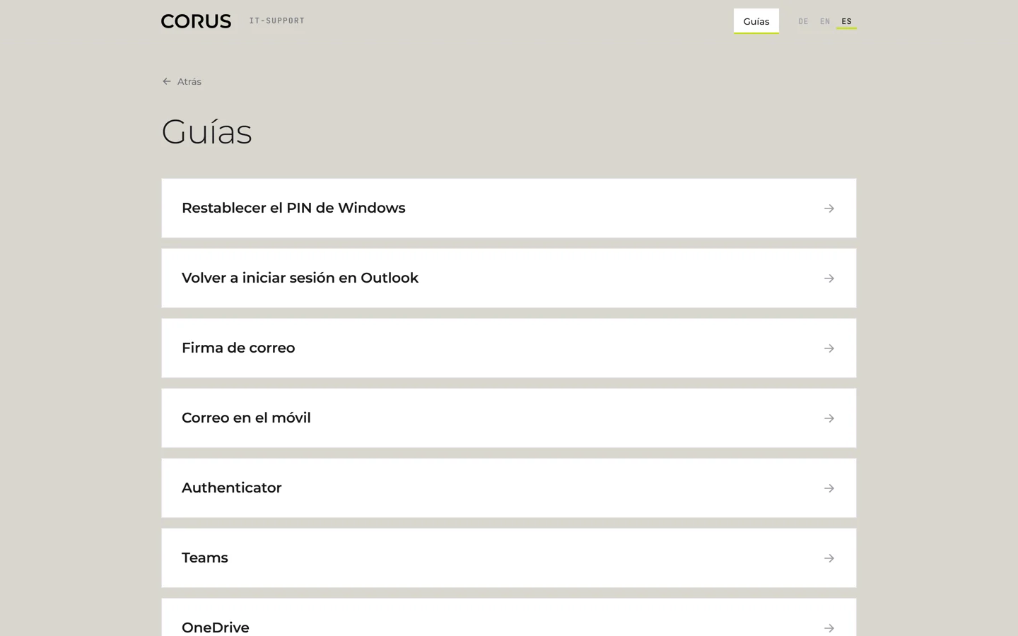 The same support site, live in three languages