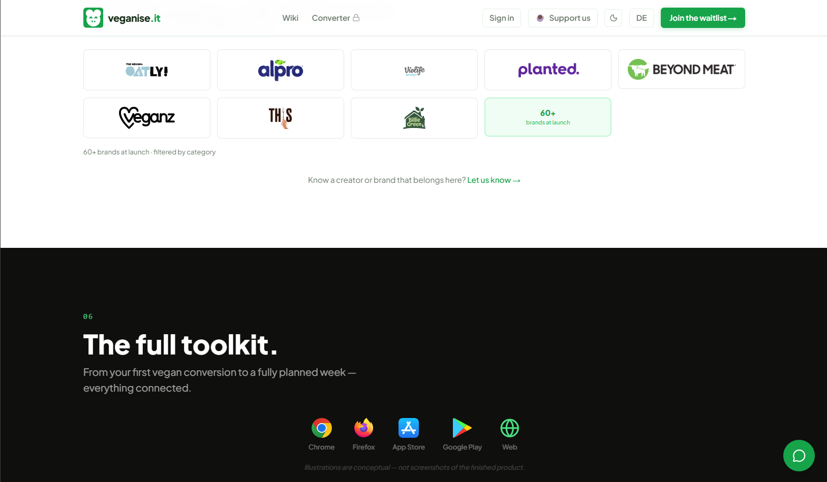 veganise.it screenshot