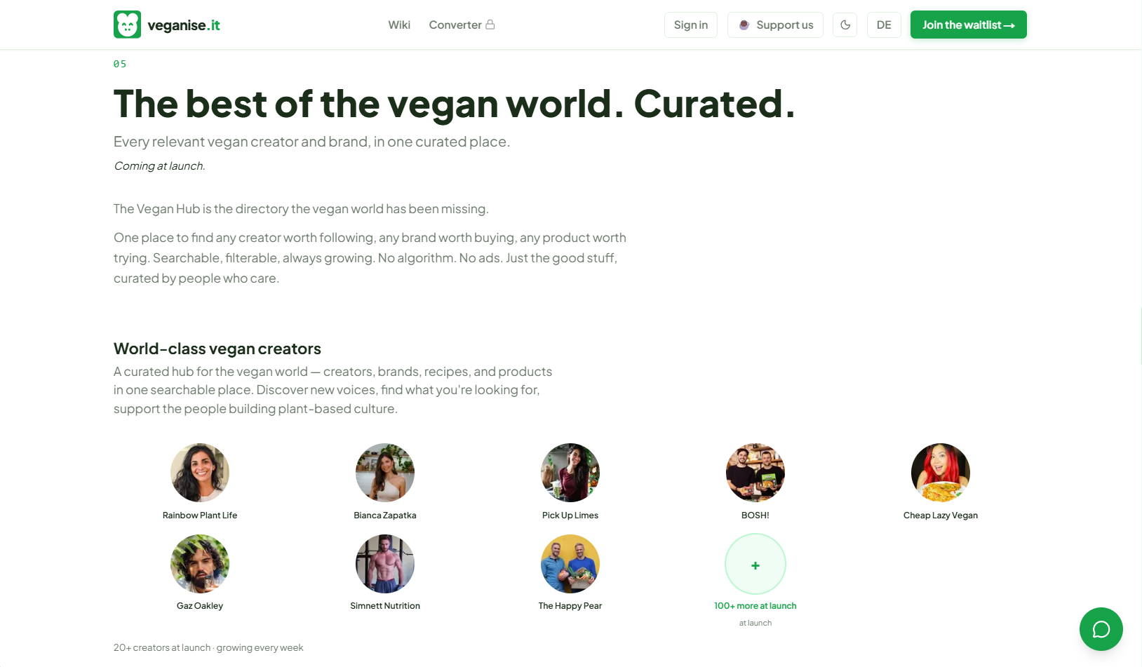 veganise.it screenshot